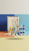 Art Supplies Set With Premium Brushes